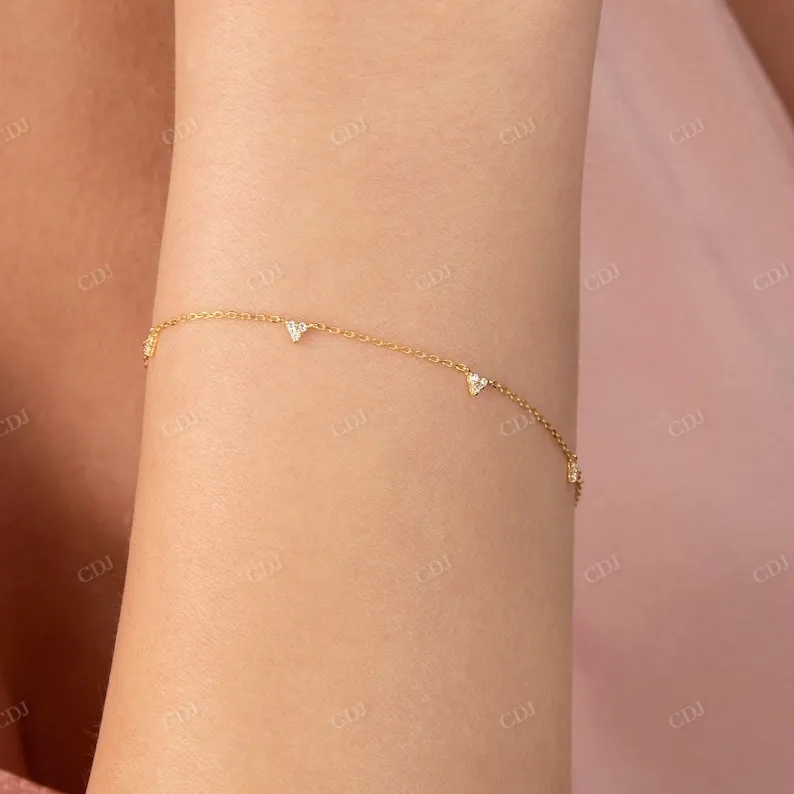 0.11CT Dainty Natural Dimond Bracelet