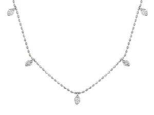 13 Diamond Dangle Necklace