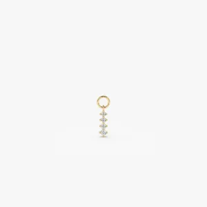 14k Journey Hoop Charm