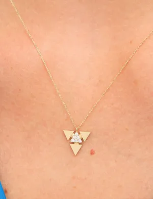 14K Solid Gold Nina Diamond Necklace