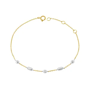 14KWY 3D0.05CT DIAMOND BRACELET (118B402000A14)