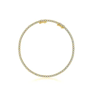 18K Gold 2.3 Carat Tennis Diamond Bracelet