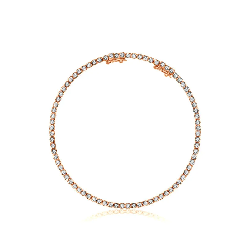 18K Gold 2.3 Carat Tennis Diamond Bracelet