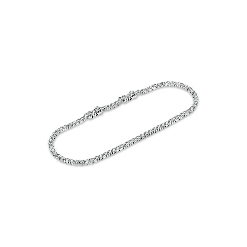 18K Gold 2.3 Carat Tennis Diamond Bracelet