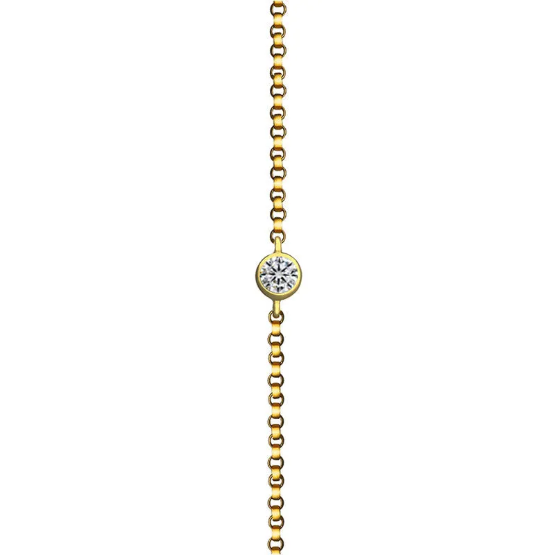 18k Gold Single Diamond Bracelet