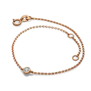 18k Gold Single Diamond Bracelet