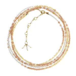 18K Yellow Gold Multi Stone Wrap Bracelet