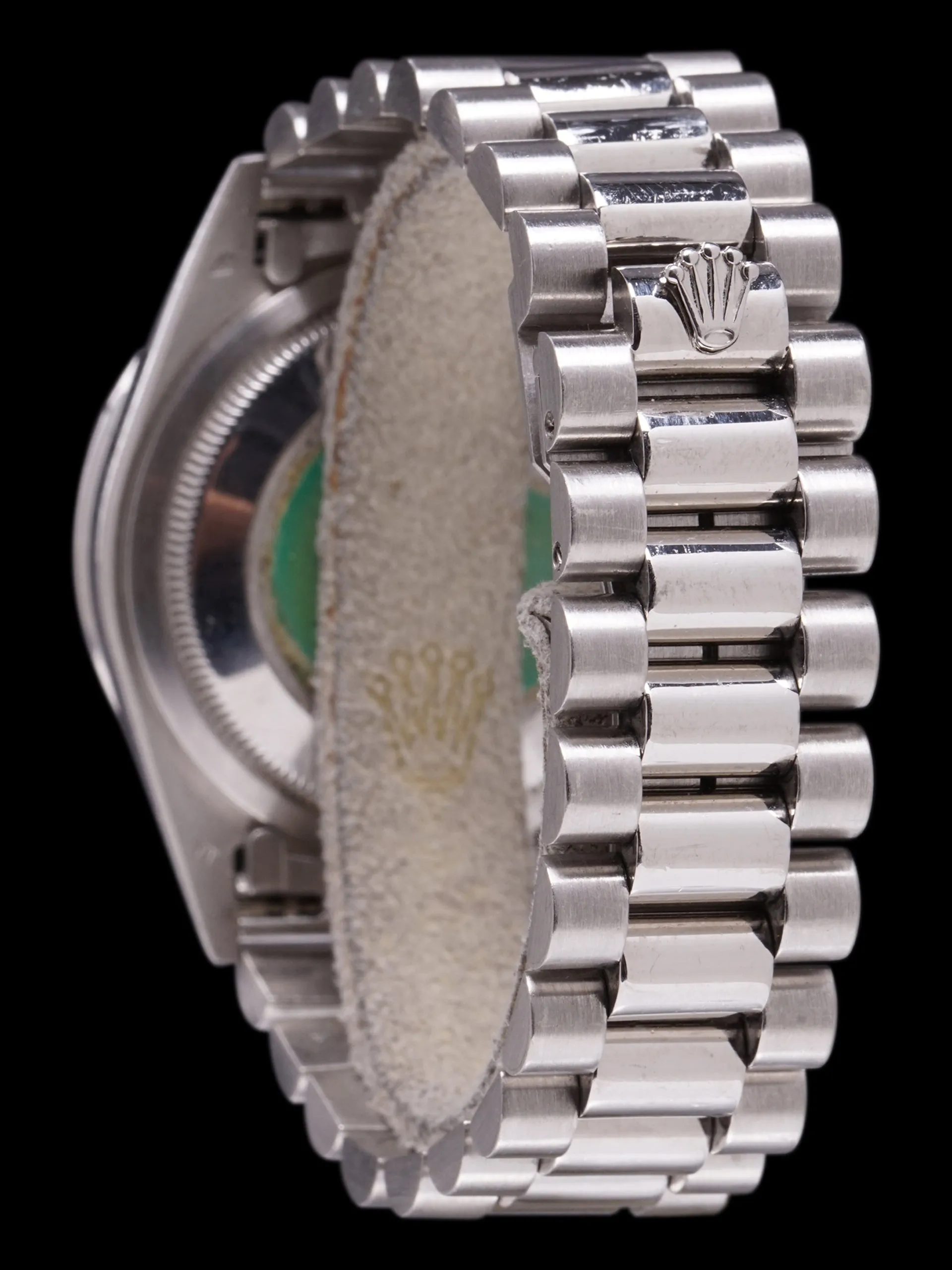 1990 Rolex Platinum Day-Date (Ref. 18346) W/ Factory Diamond Dial & Bezel