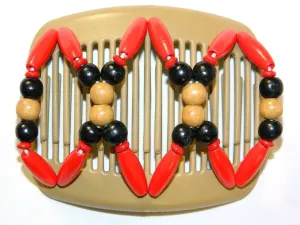 African Butterfly Hair Comb - Beada Blonde 150