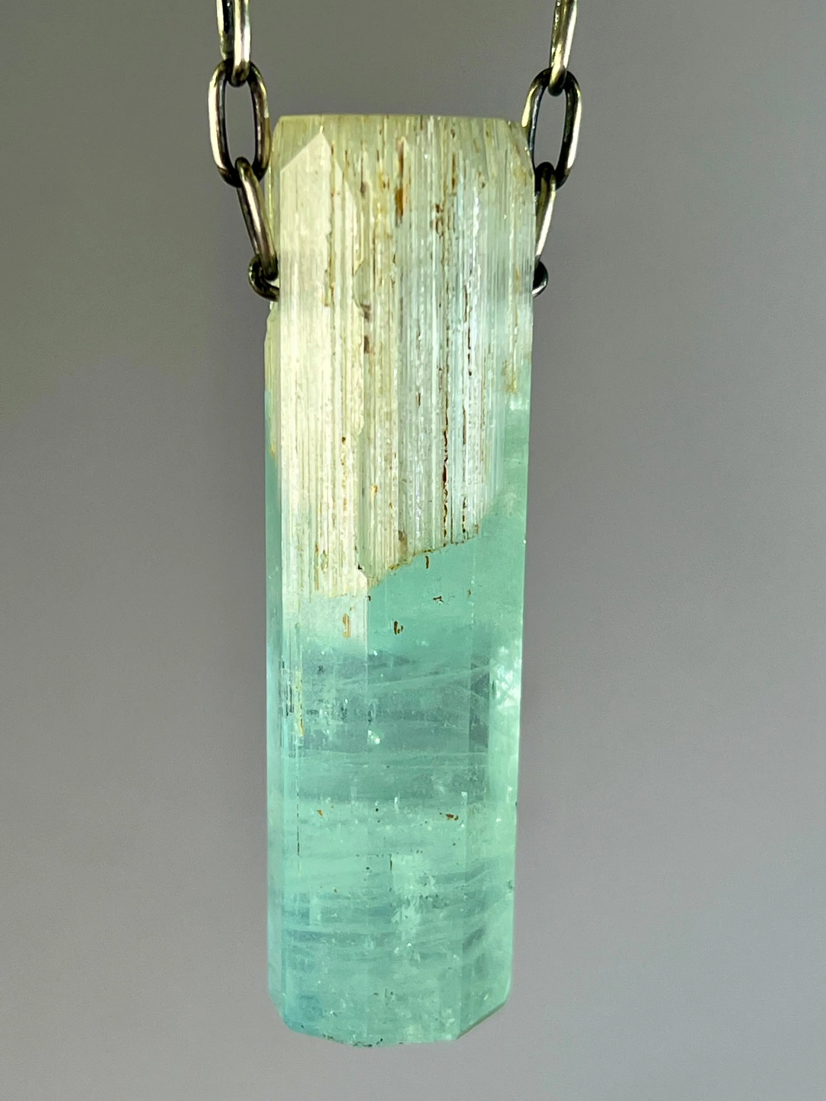 Aquamarine Crystal Necklace