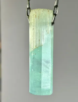 Aquamarine Crystal Necklace