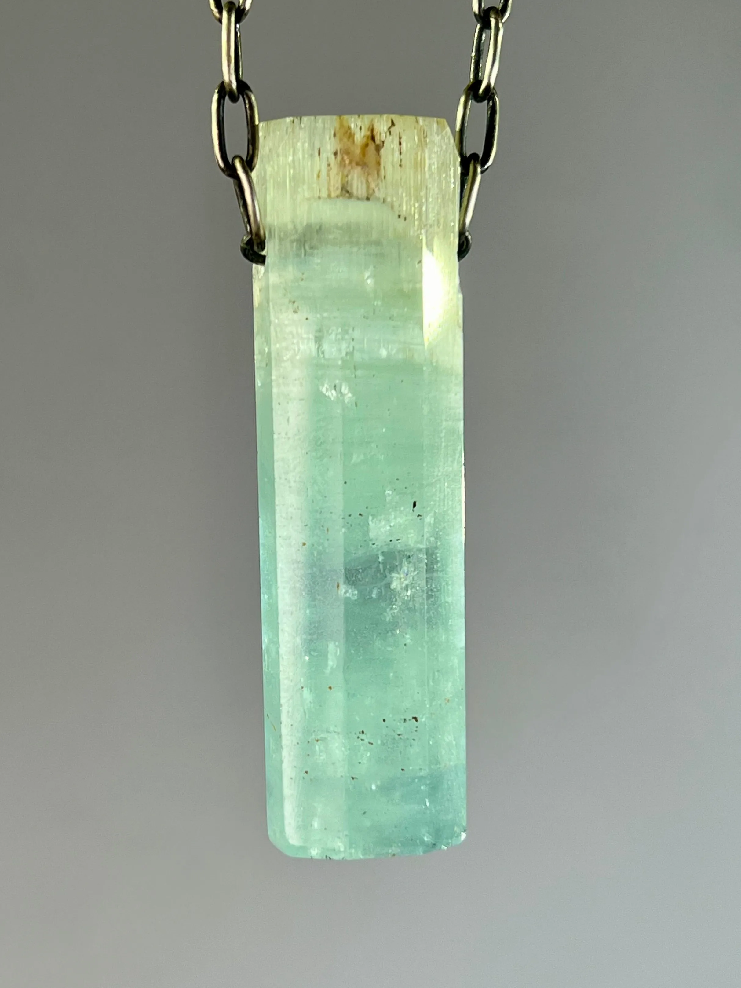 Aquamarine Crystal Necklace