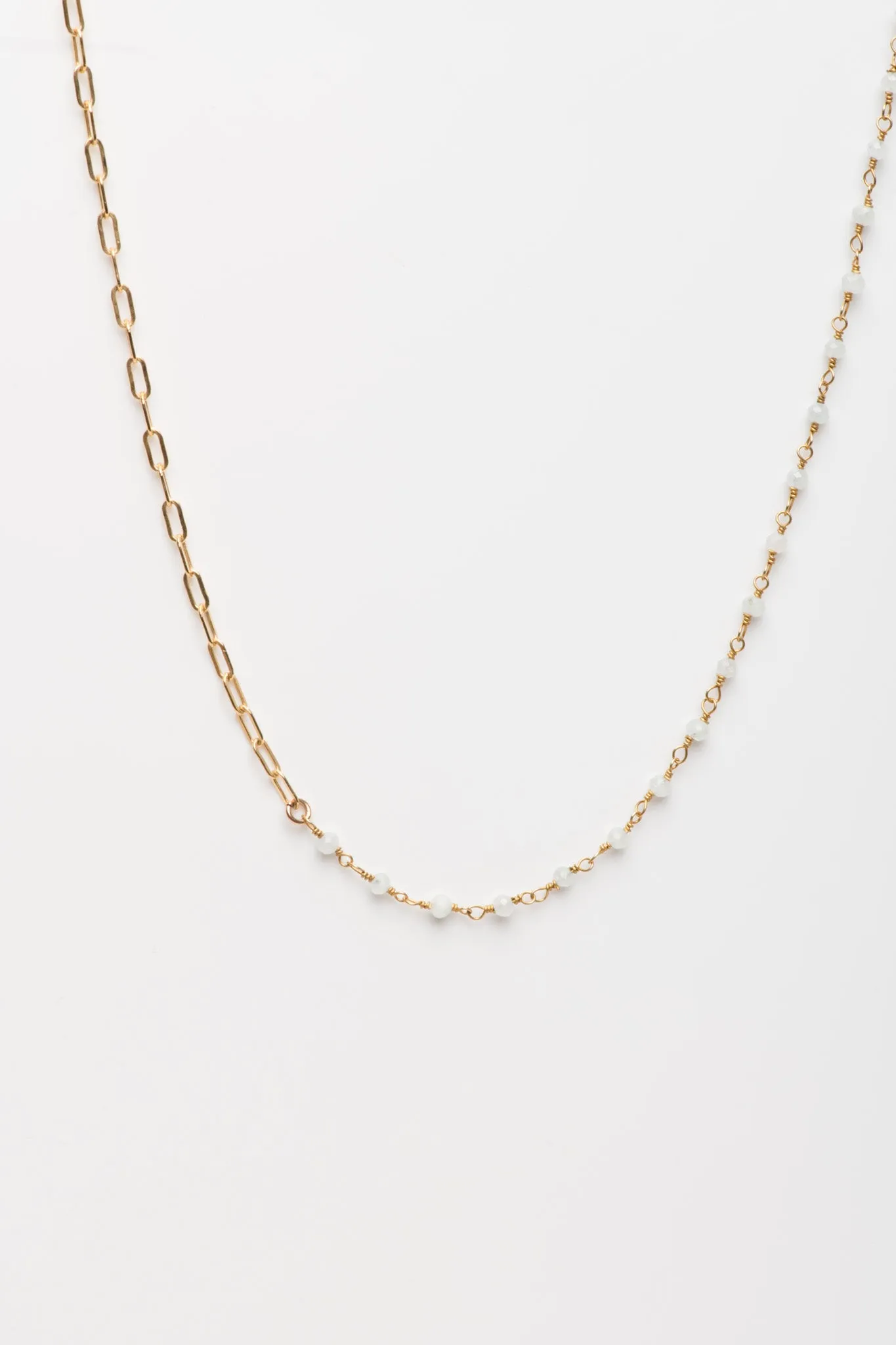Aquamarine Duet Necklace