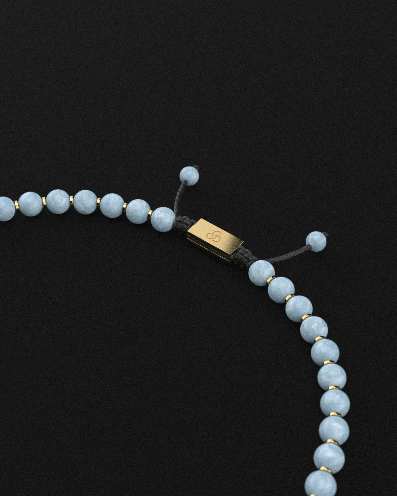 Aquamarine Jade Necklace 8mm | Prayer