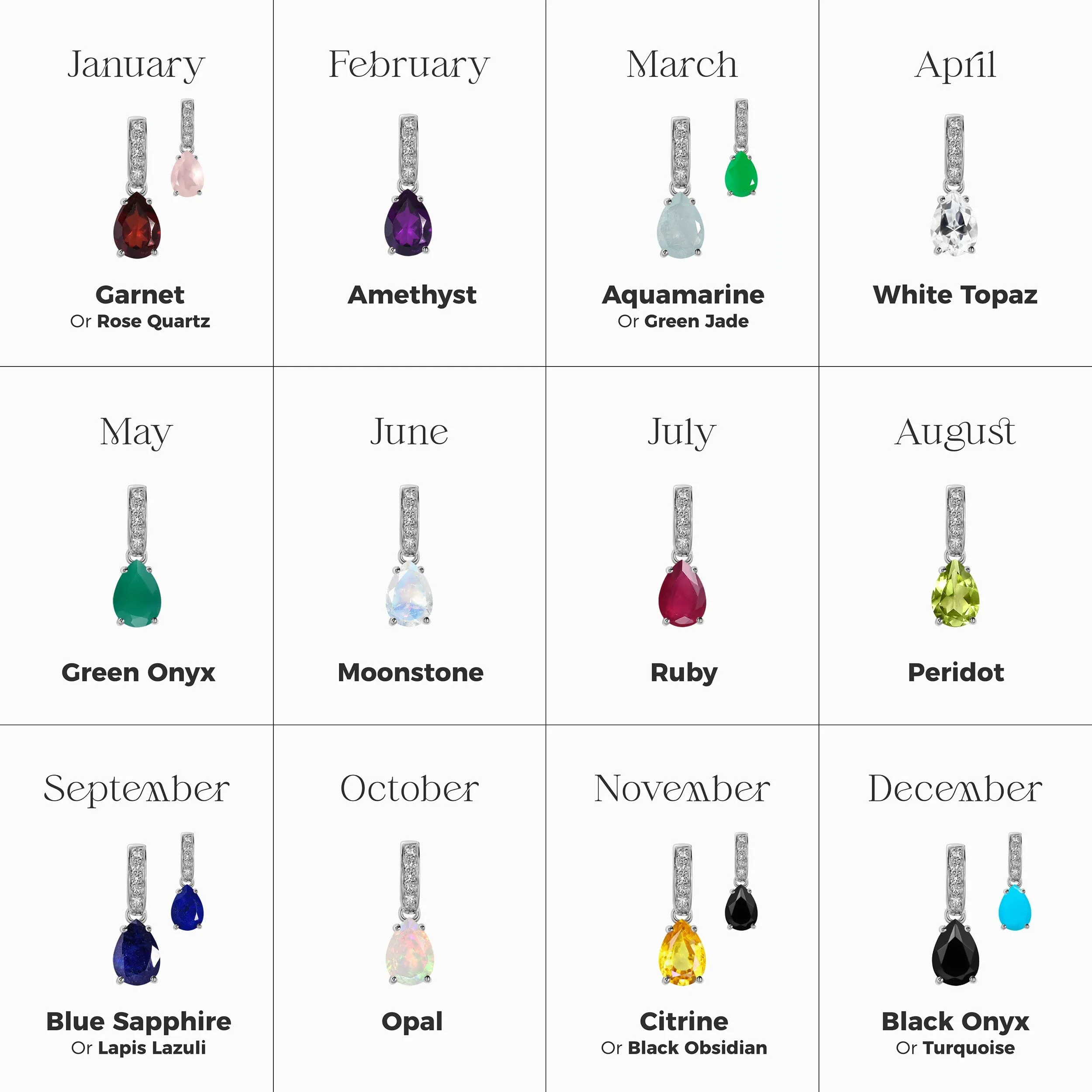 Aquamarine Necklace Sway - March Birthstone