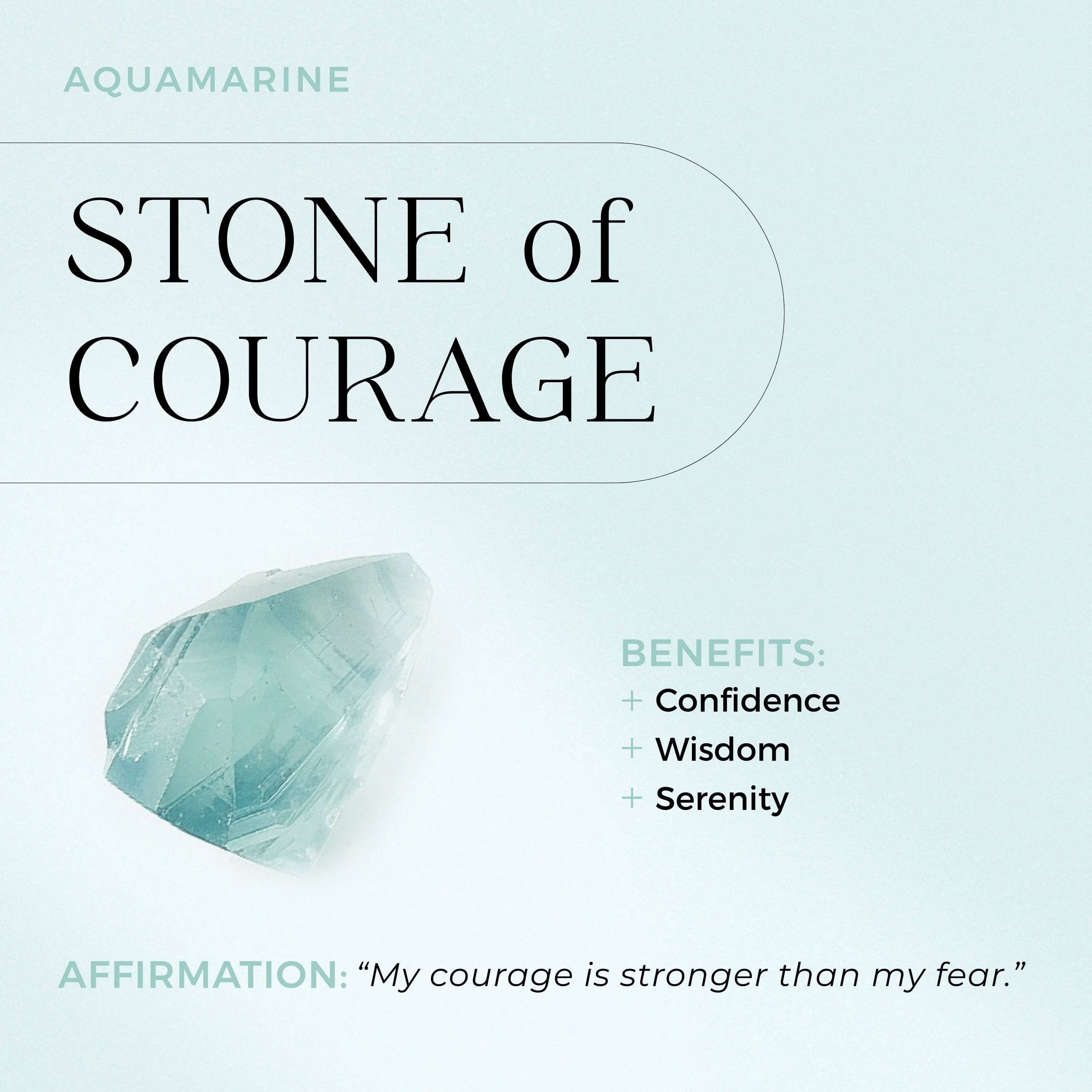 Aquamarine Necklace Sway - March Birthstone