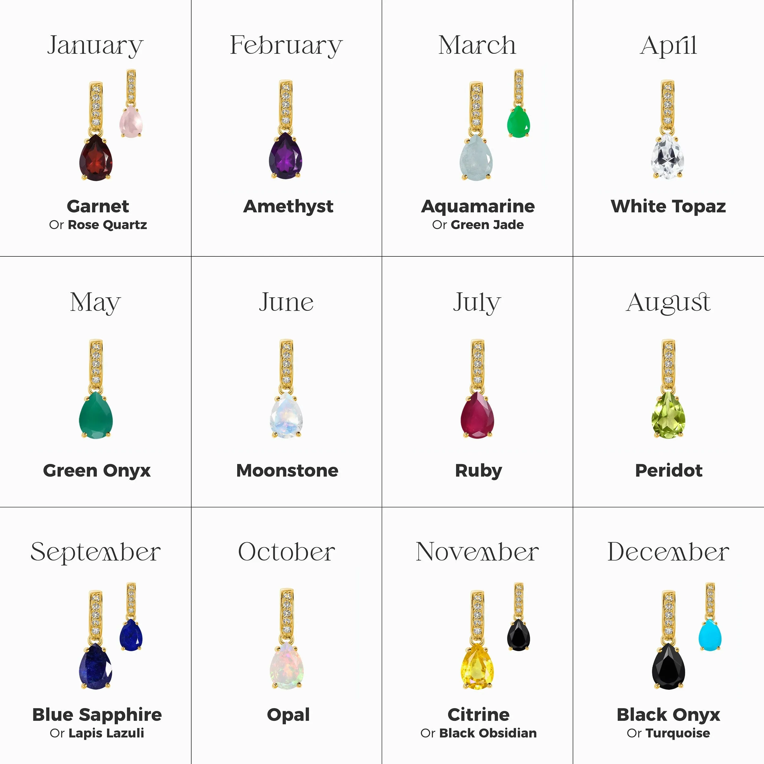 Aquamarine Necklace Sway - March Birthstone