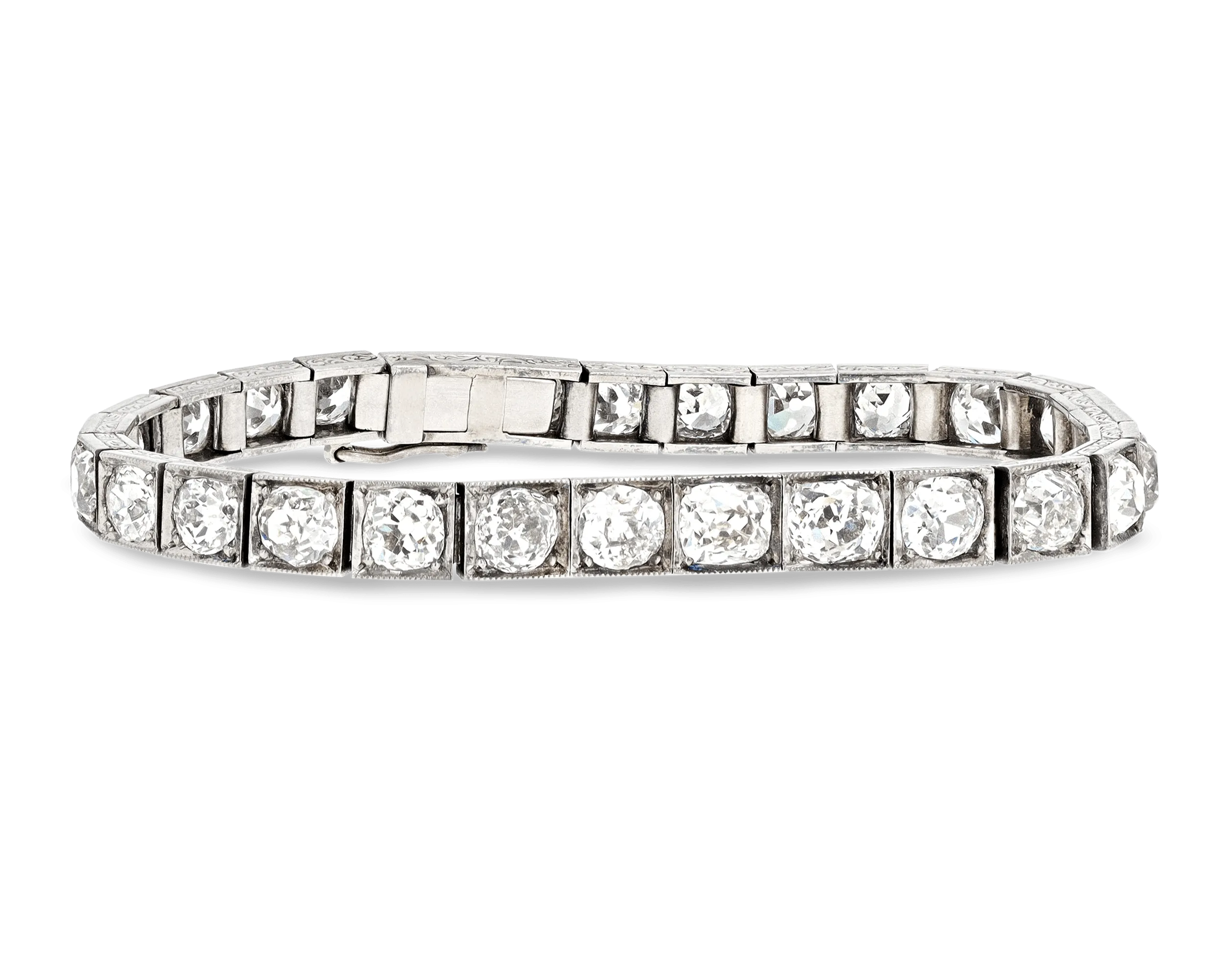 Art Deco Diamond Line Bracelet
