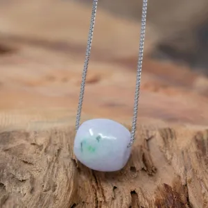 Baikalla™ "Good Luck Button" Necklace Real Lavender Jade Lucky TongTong Pendant Necklace