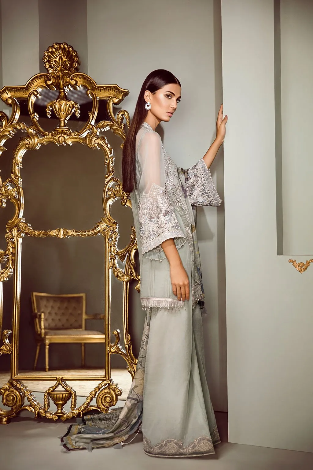 Baroque Isabella Embroidered Chiffon Collection 2018 – Diadem