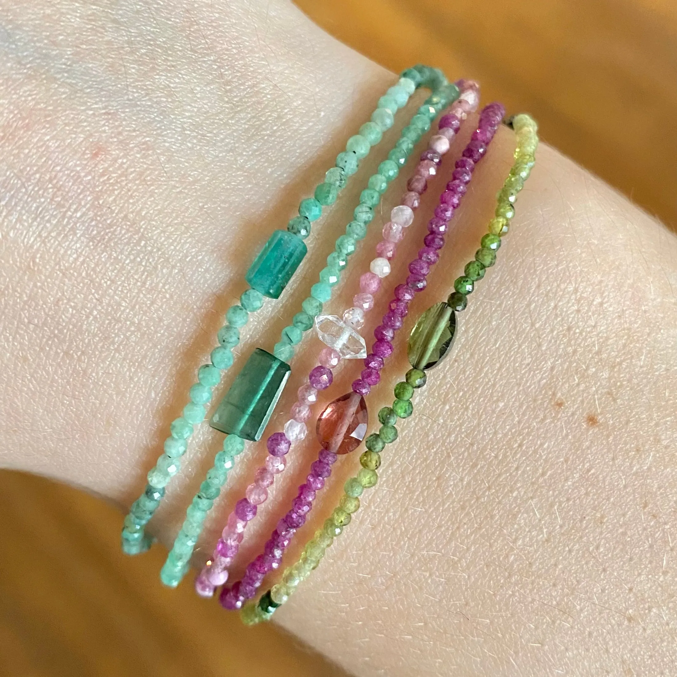 Beaded Emerald Bracelet