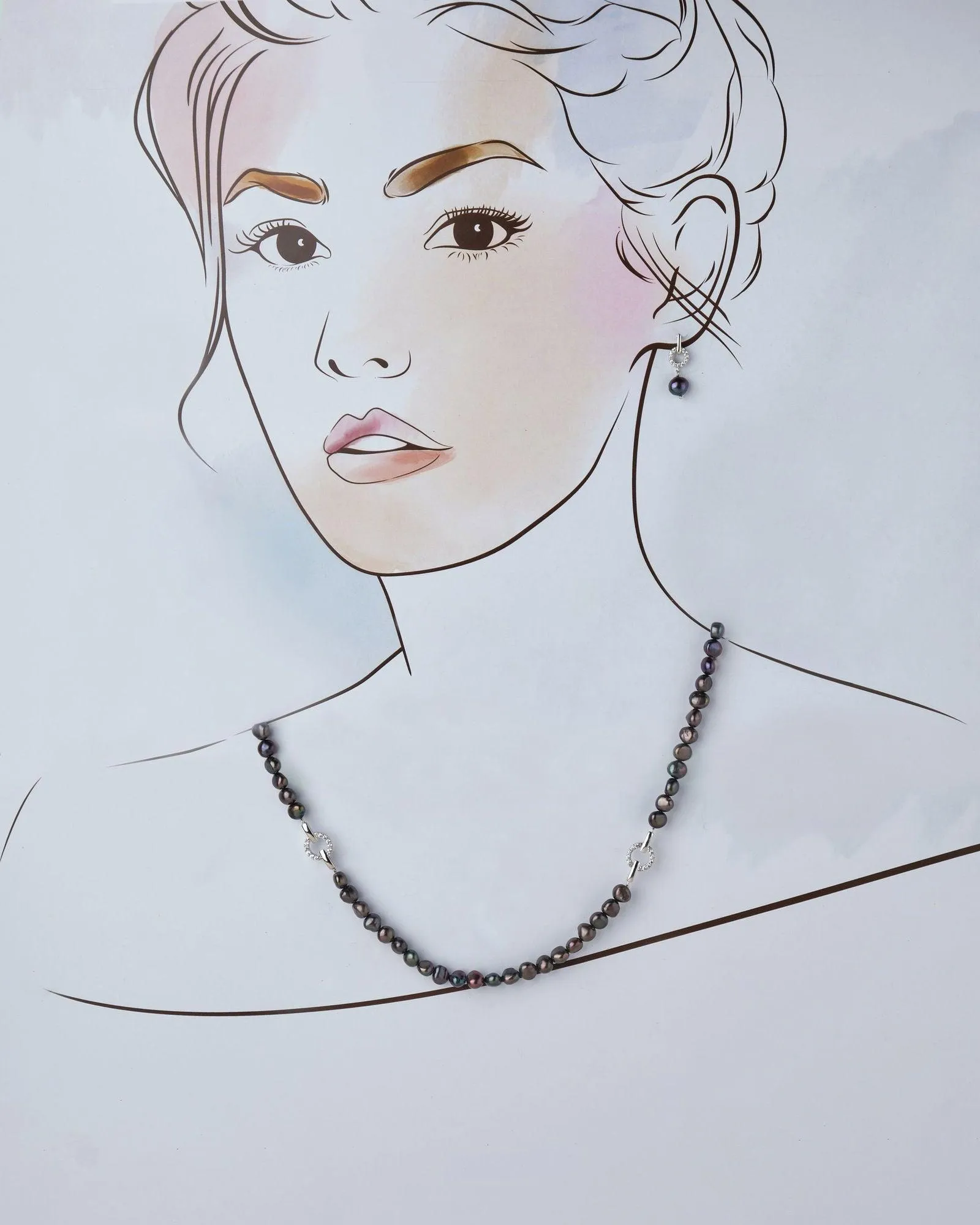 Beauty In Subtlety Pearl Necklace Set