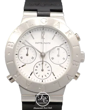 BULGARI Bvlgari Diagono Rattrapante CH40PL in Platinum Chronograph Watch