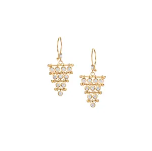 Cascading Diamond Diadem Drop Earrings