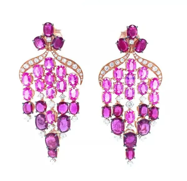 CHANDELIER MULTI GEM EARRINGS
