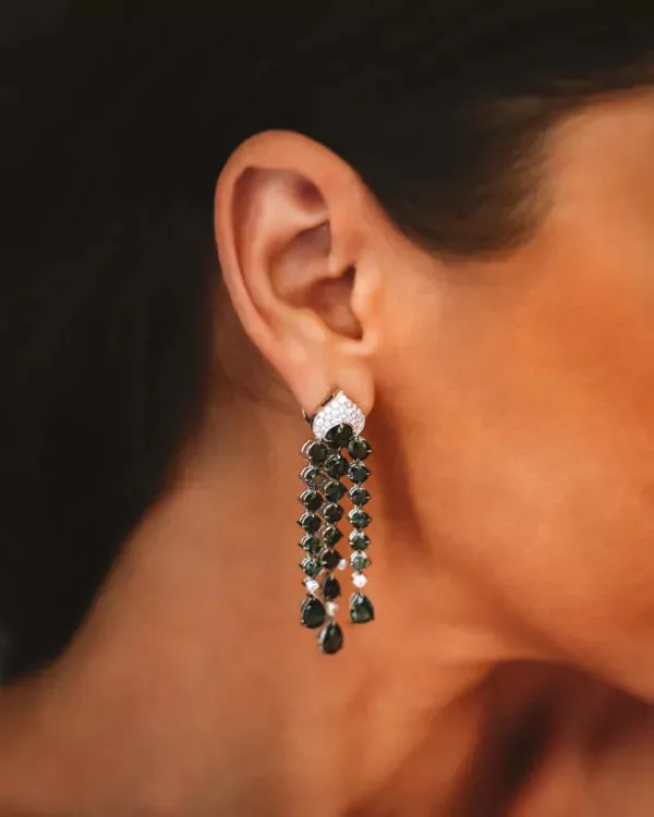 CHANDELIER SAPPHIRES EARRINGS