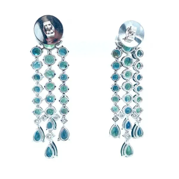 CHANDELIER SAPPHIRES EARRINGS