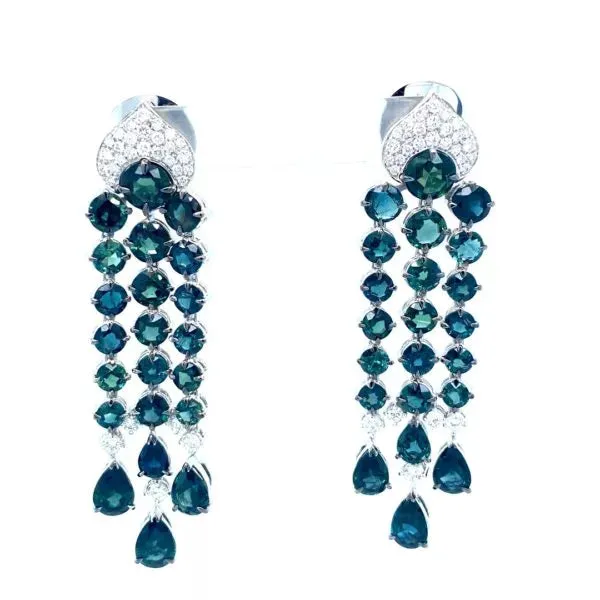 CHANDELIER SAPPHIRES EARRINGS