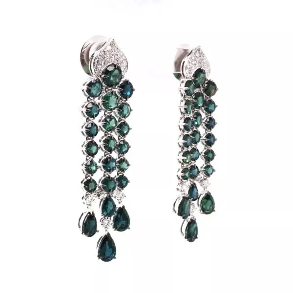 CHANDELIER SAPPHIRES EARRINGS