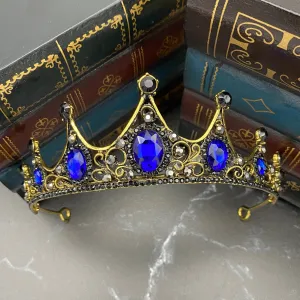 Cindy's Tiara in Blue & Gold