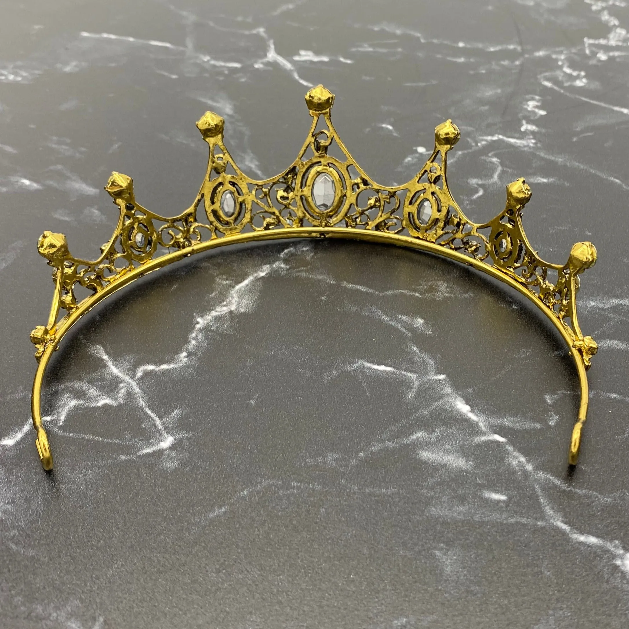 Cindy's Tiara in Blue & Gold