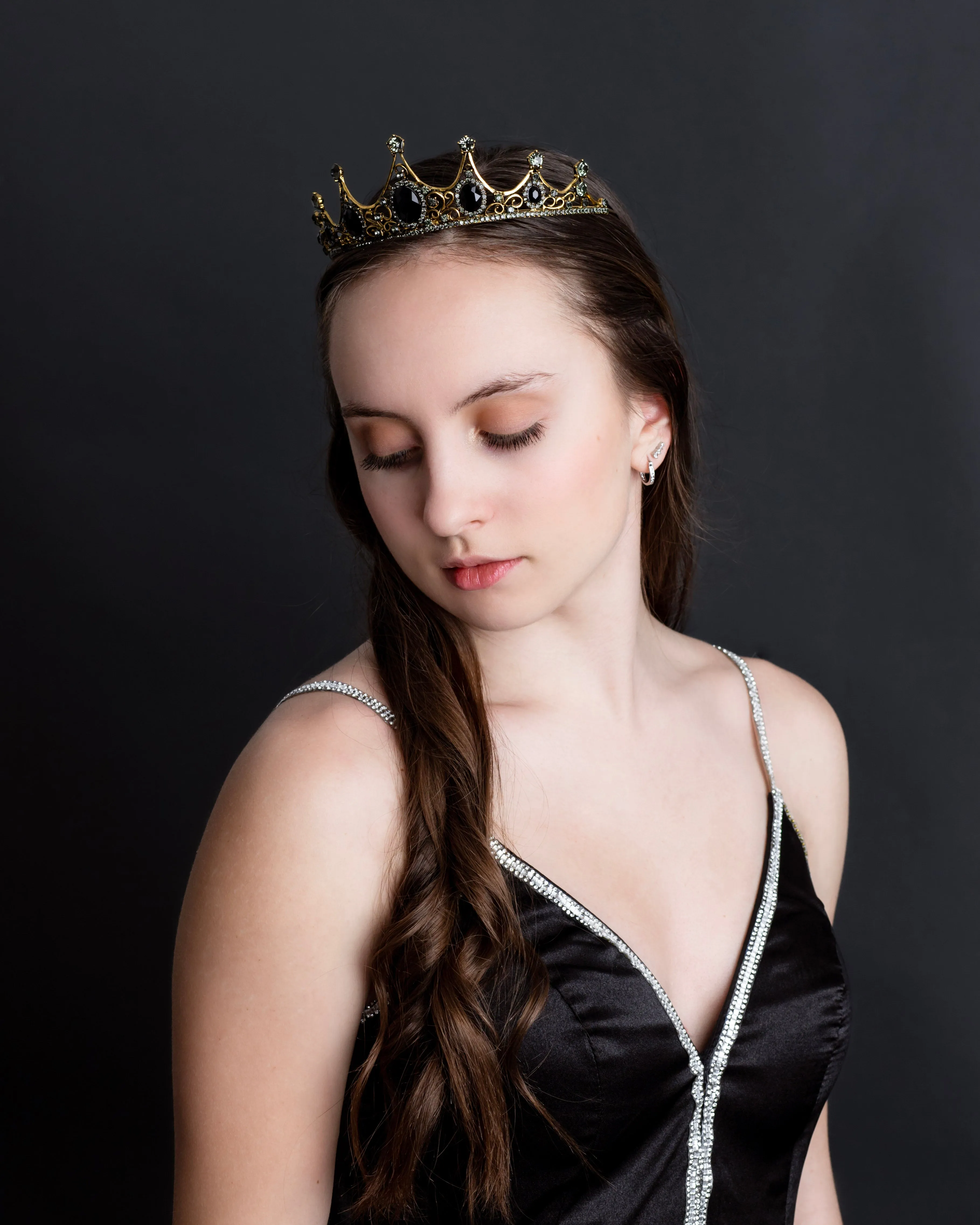 Cindy's Tiara in Blue & Gold
