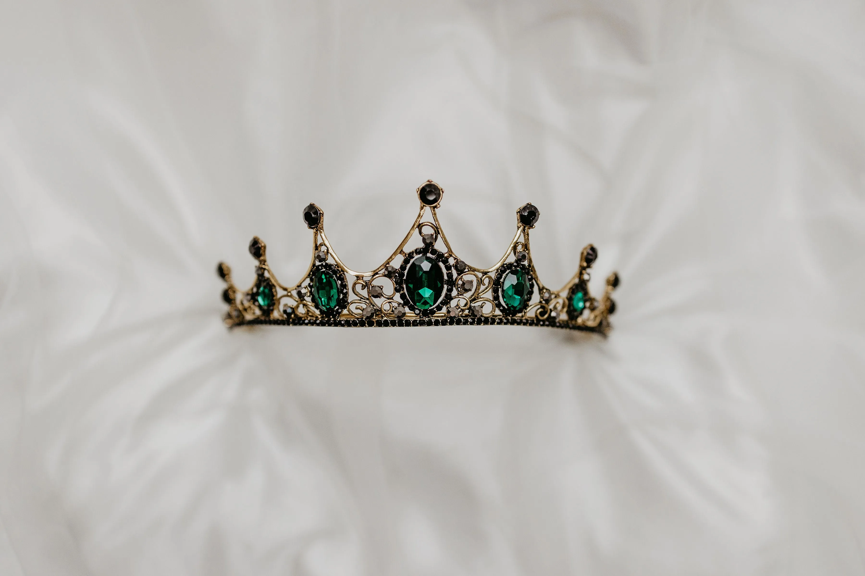 Cindy's Tiara in Green & Gold