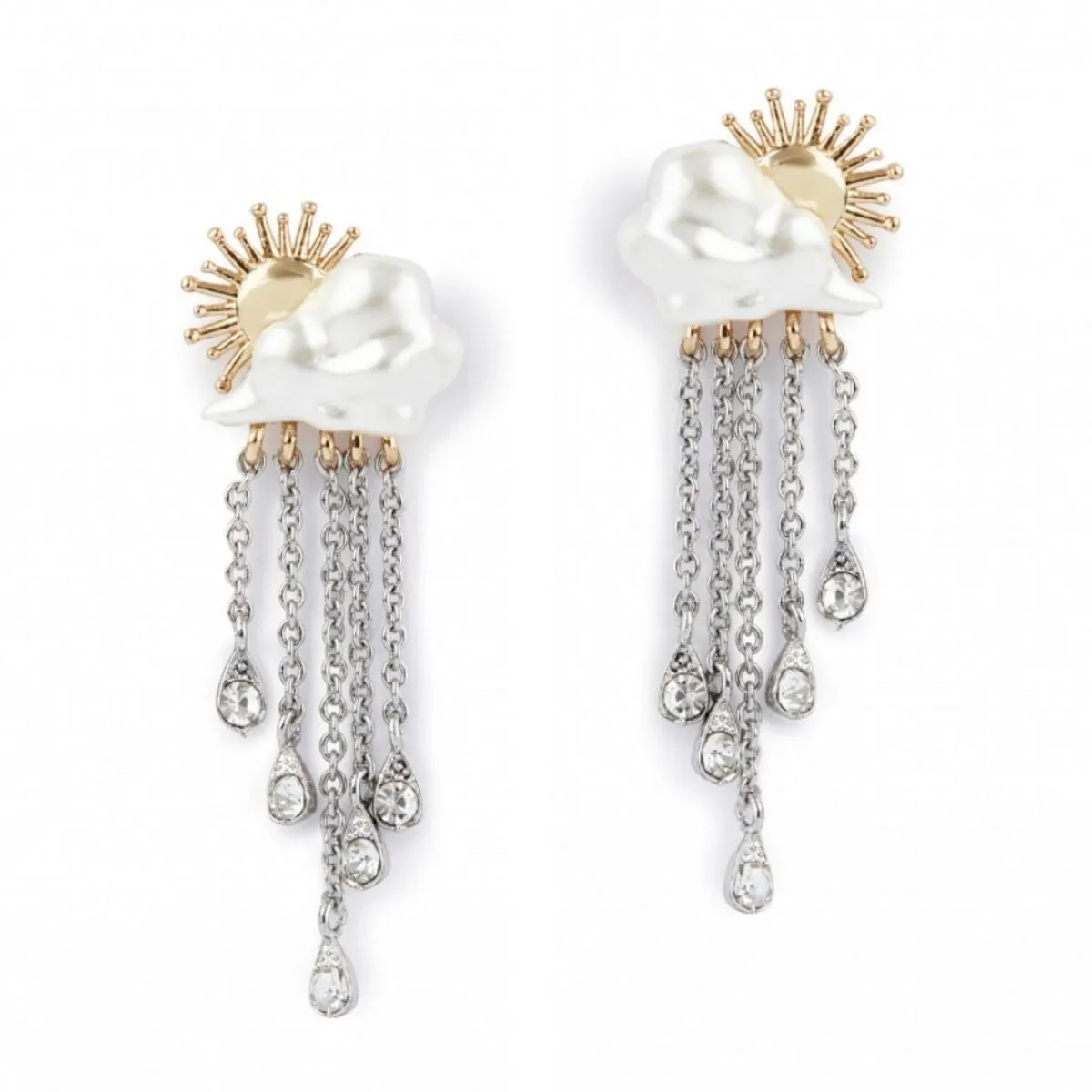Cloud Statement Earrings by Bill Skinner