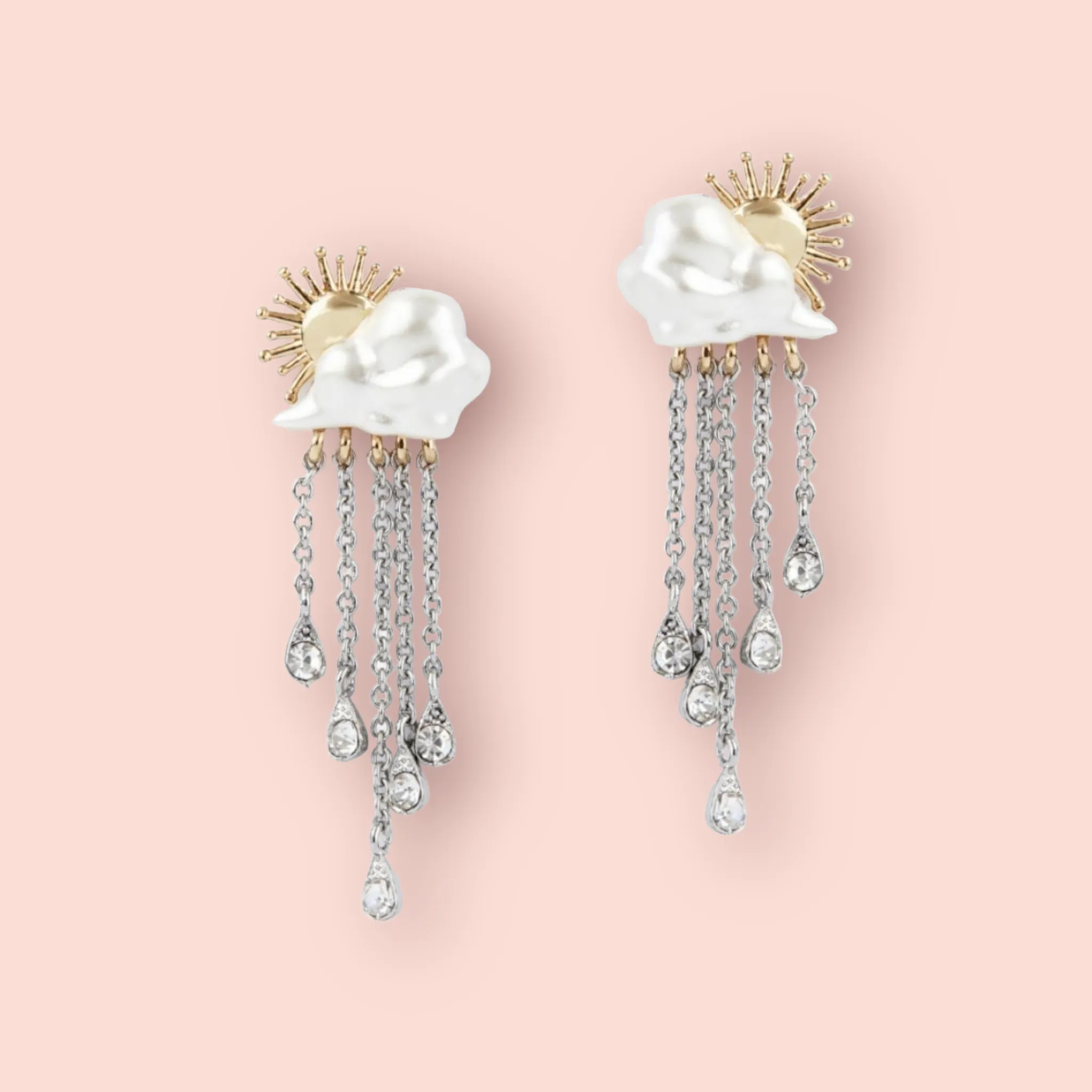 Cloud Statement Earrings by Bill Skinner