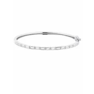 CRISLU Prism II Bangle finished in Pure Platinum