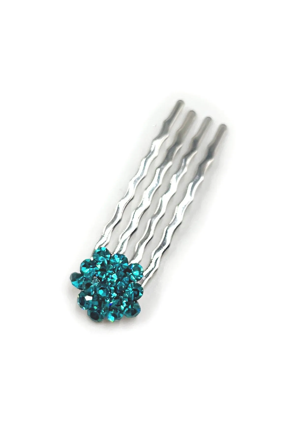 Crystal Cluster Mini Hair Comb 10-Piece Set