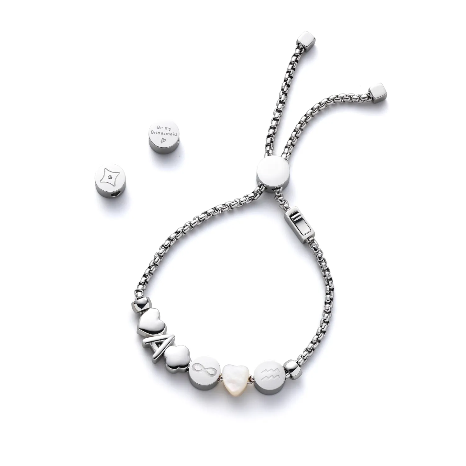 Daughter Bracelet Charm (Silver)