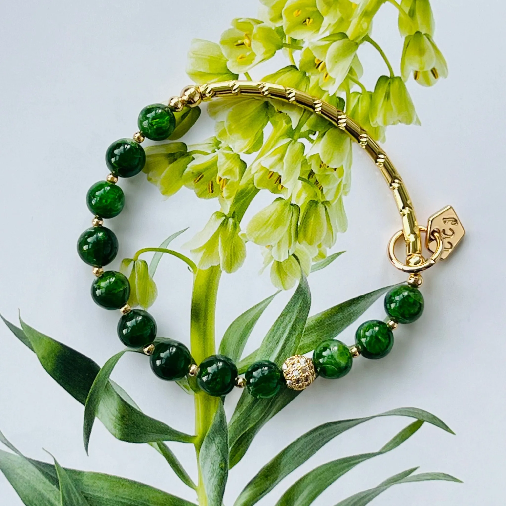 Delightful Diopside Baby Diadem Bracelet