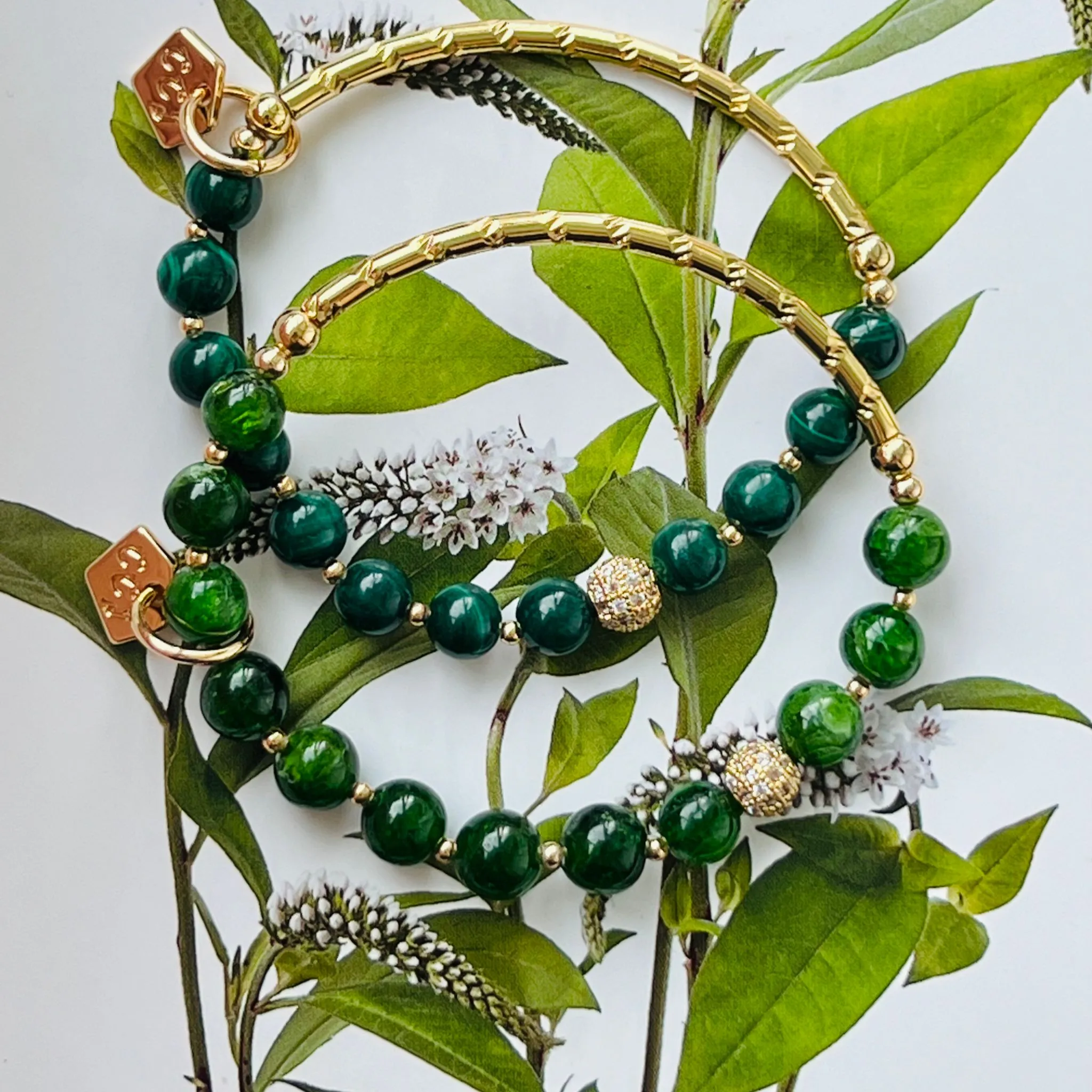 Delightful Diopside Baby Diadem Bracelet