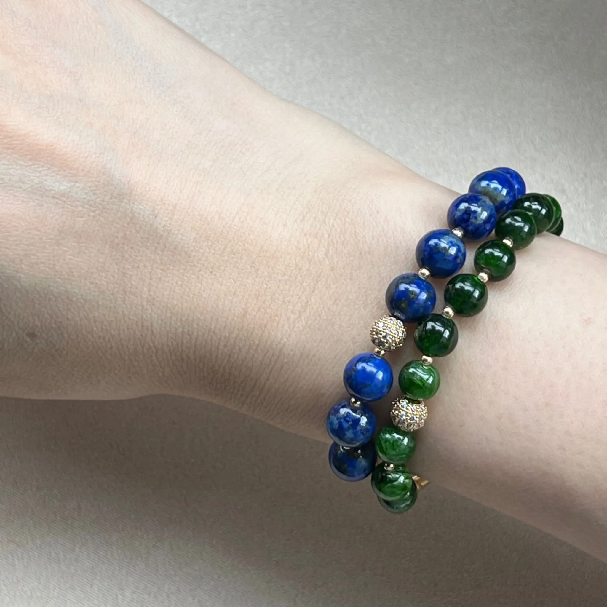 Delightful Diopside Baby Diadem Bracelet