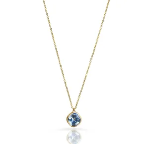 DESIREE AQUAMARINE BIRTHSTONE PENDANT NECKLACE - MARCH