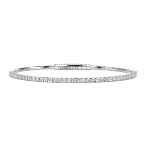 Diamond Bangle - Round Natural Diamond Bracelet