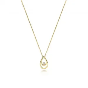 Diamond Jewellery 9ct Gold Necklace with 0.01CT Diamond ND140