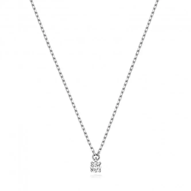 Diamond Jewellery 9ct White Gold Diamond Necklace ND132W