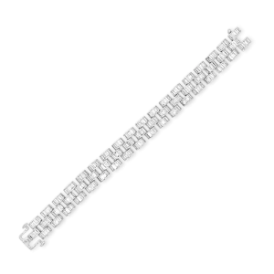 Diamond Panther Link Bracelet